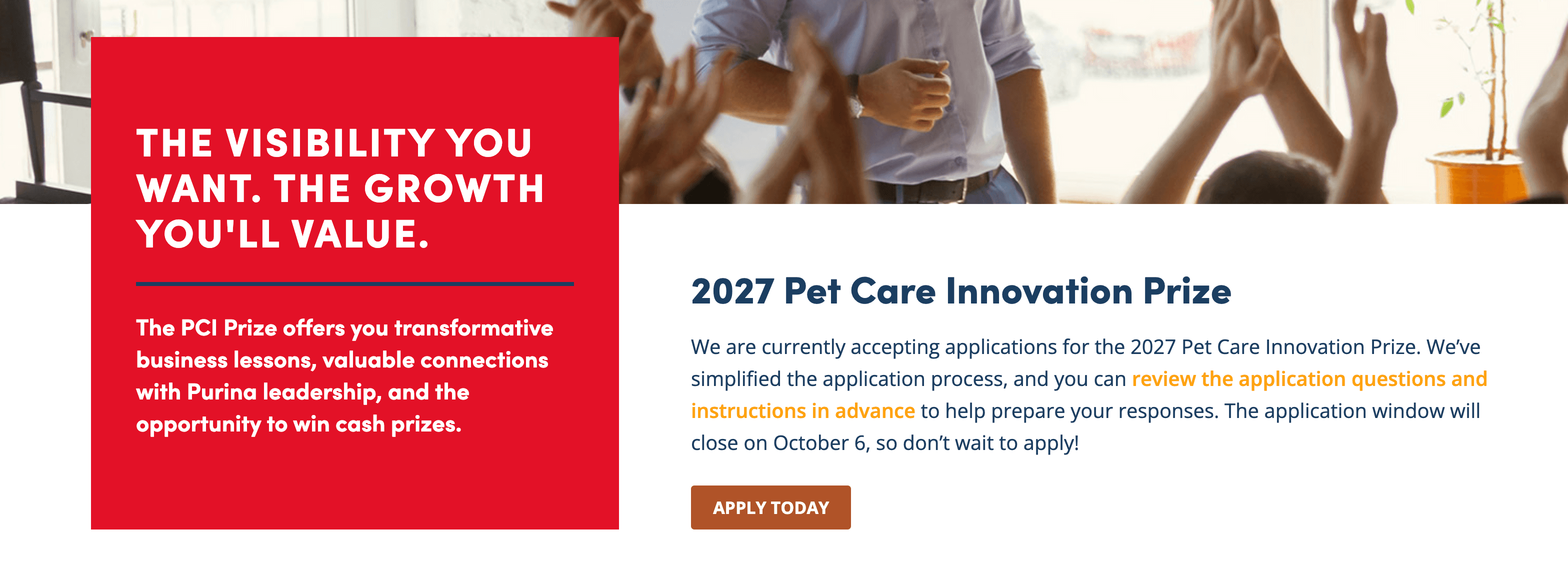 2027 Pet Care Innovation Prize
