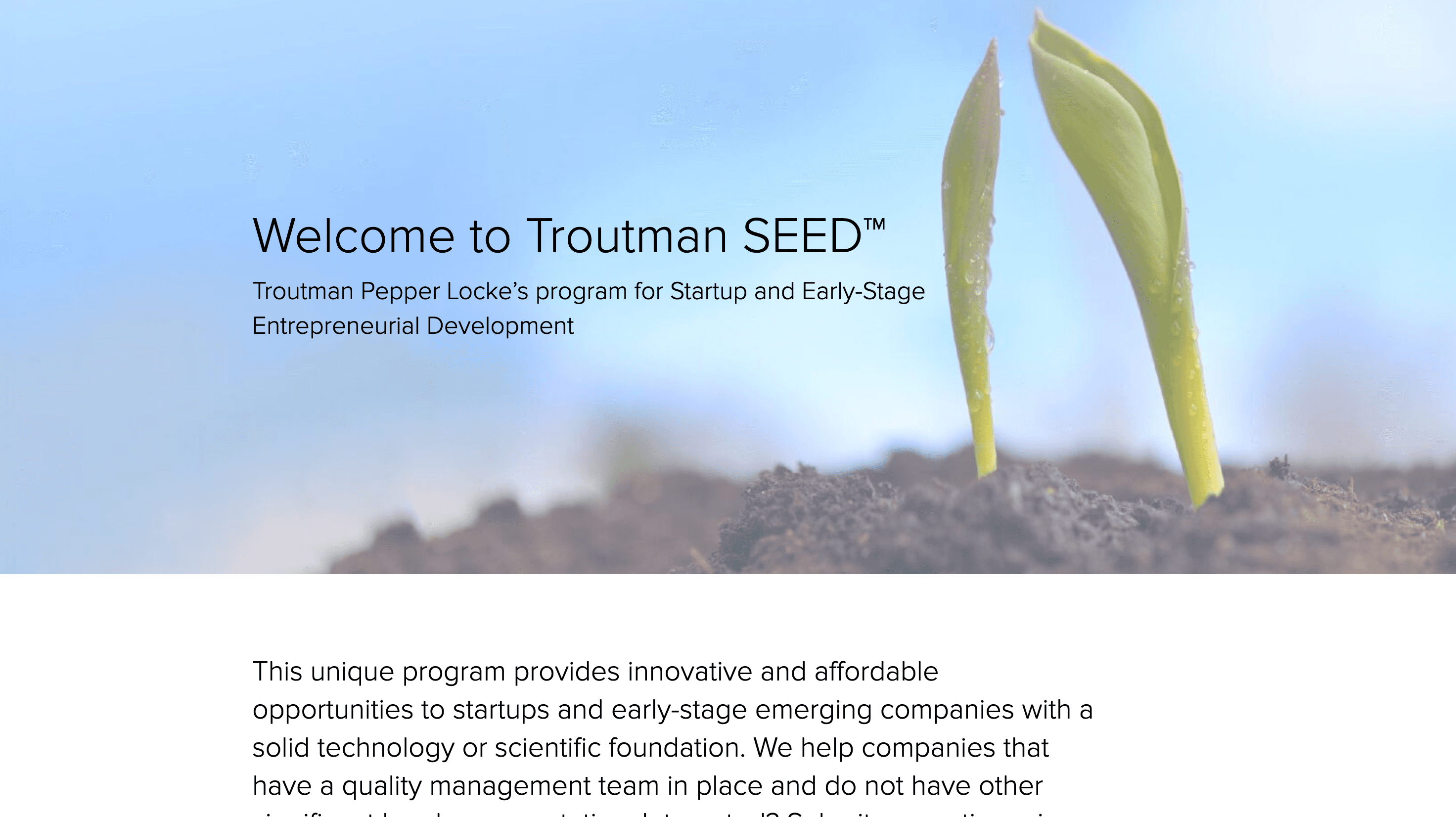 Troutman SEED™ Program
