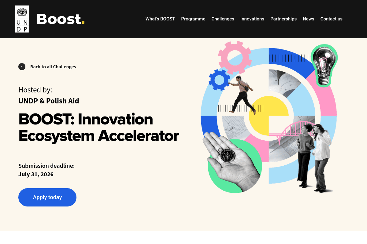 BOOST: Innovation Ecosystem Accelerator 2026
