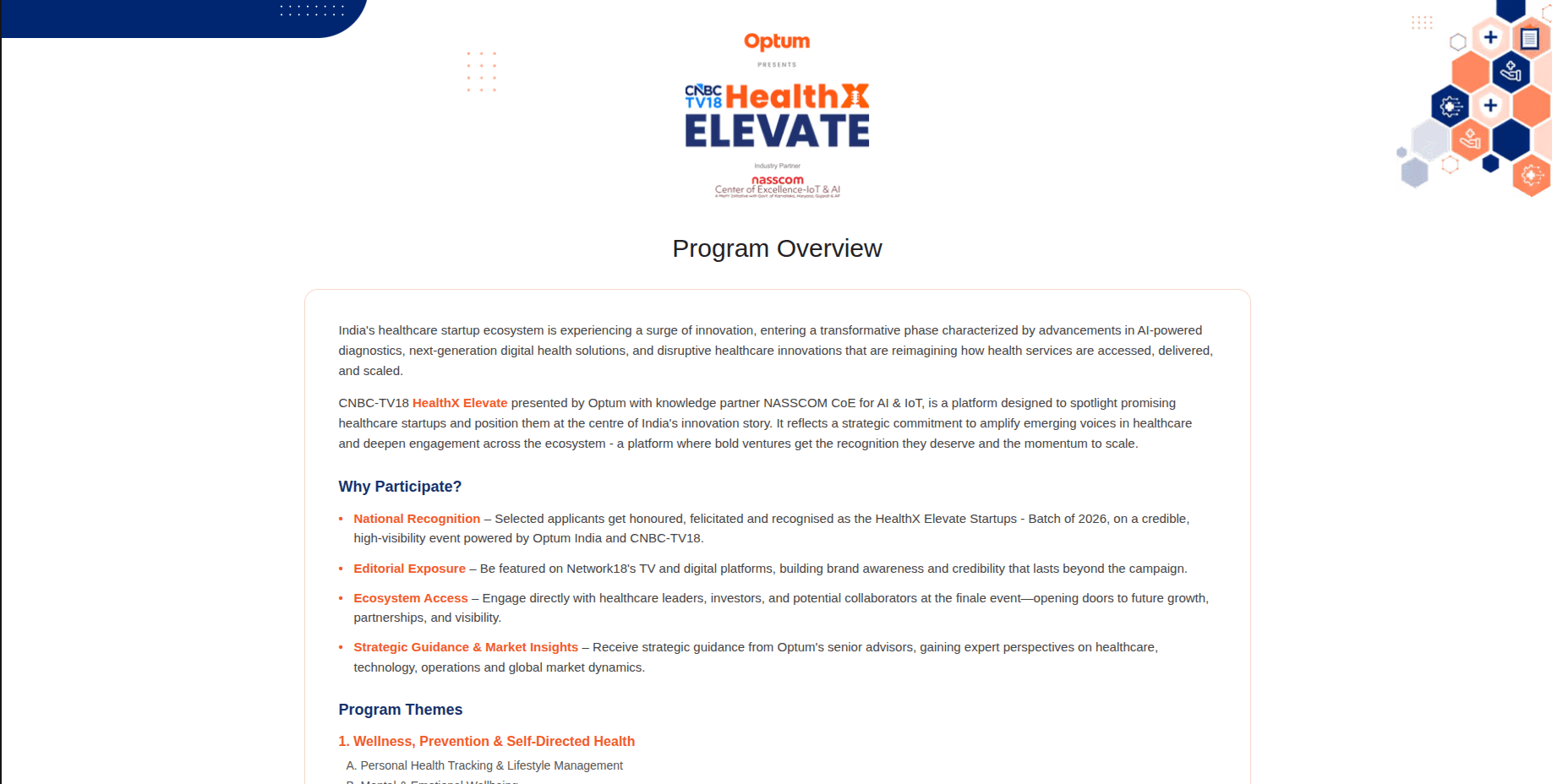 CNBC-TV18 HealthX Elevate 2026