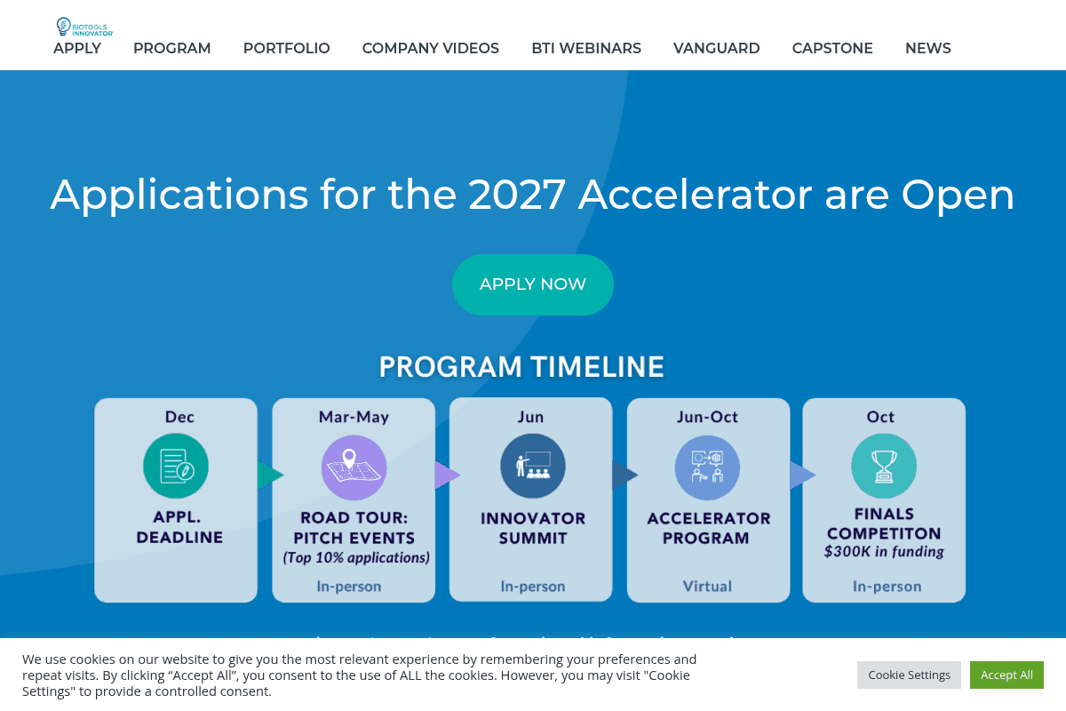BioTools Innovator Accelerator 2027