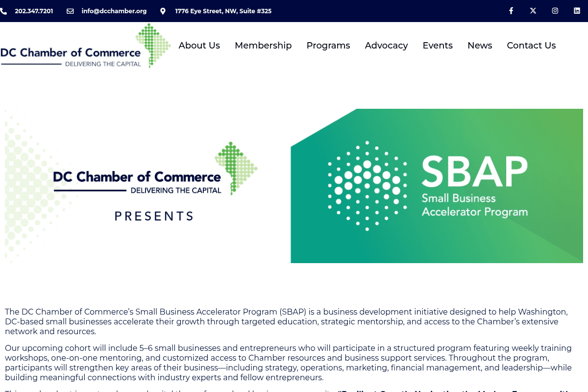 Small Business Accelerator Program (SBAP)