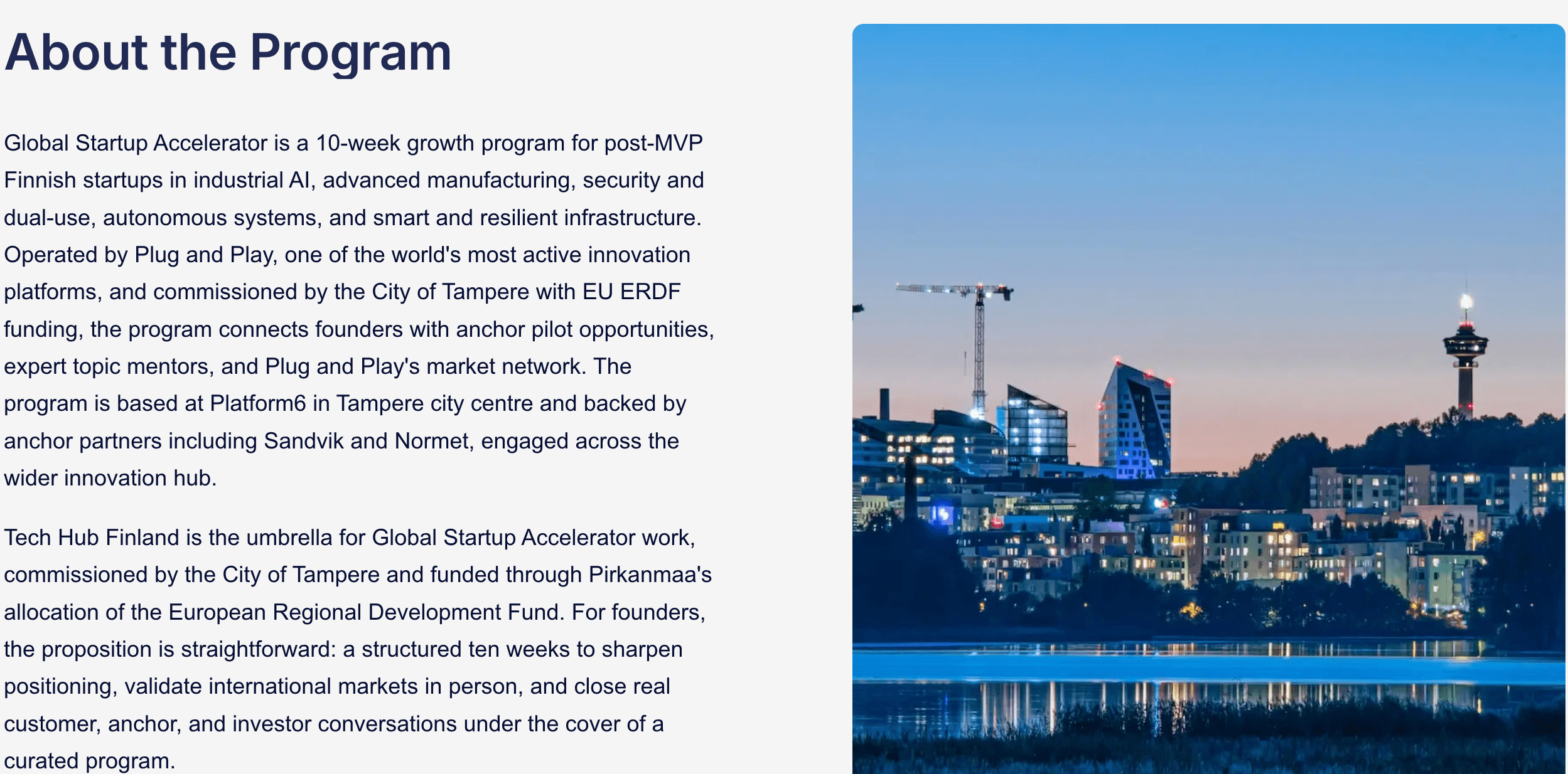Finland Global Startup Accelerator 2026