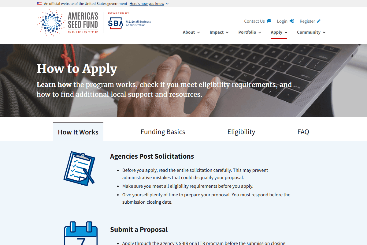 Small Business Innovation Research (SBIR) & Small Business Technology Transfer (STTR) Grants (2026-2031 Reauthorization)