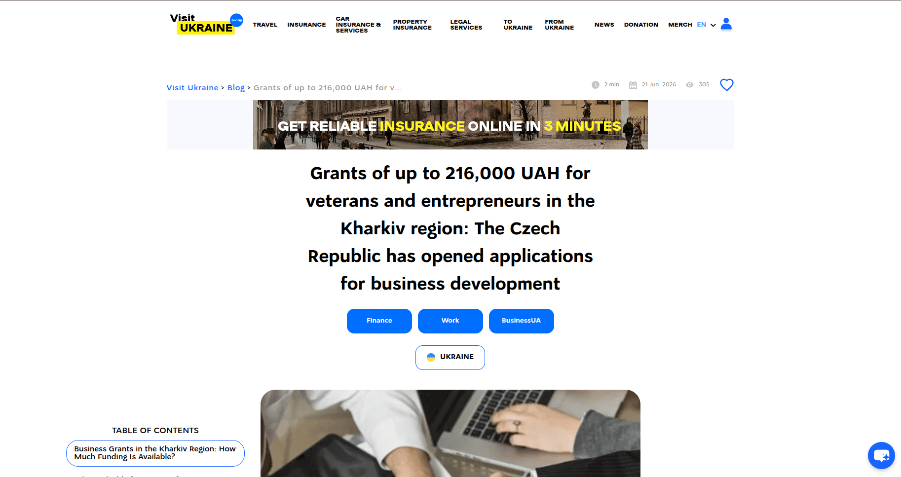Grants of up to 216,000 UAH for veterans and entrepreneurs in the Kharkiv region