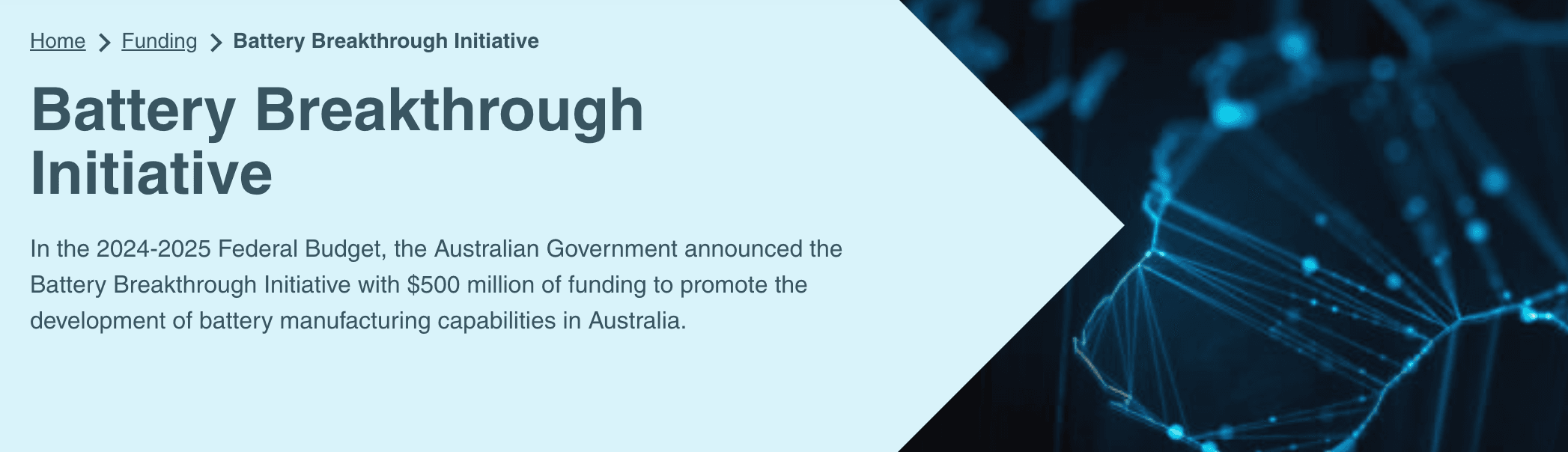 Battery Breakthrough Initiative