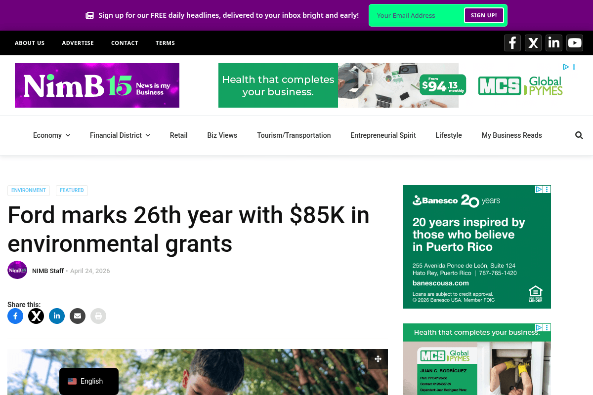Ford Environmental Grants Program 2026