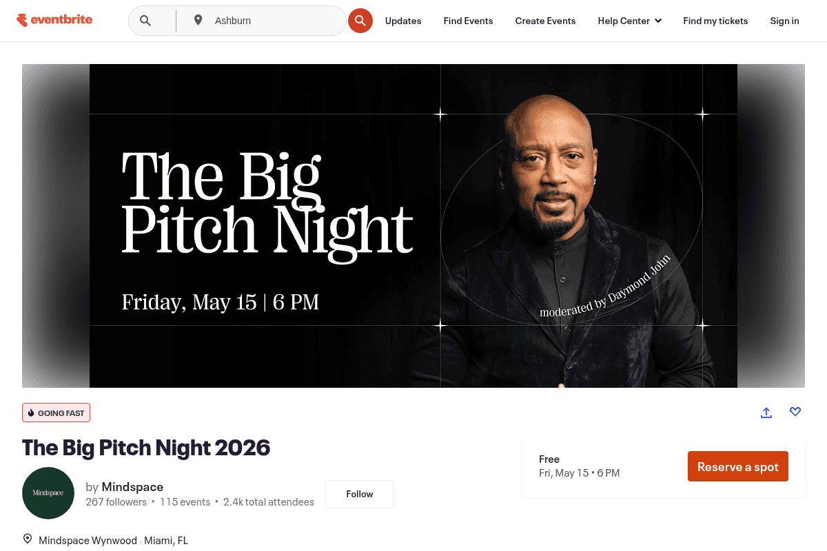 The Big Pitch Night 2026