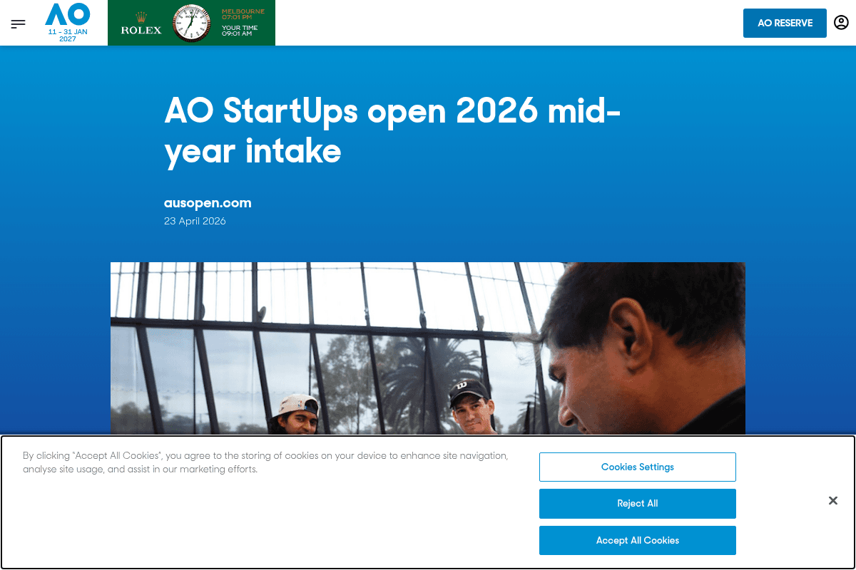AO StartUps 2026 Mid-Year Intake
