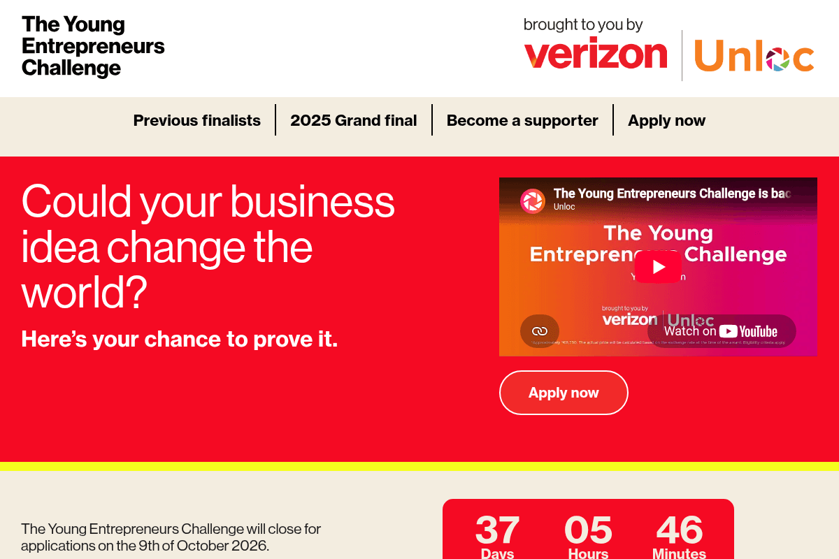 The Young Entrepreneurs Challenge 2026