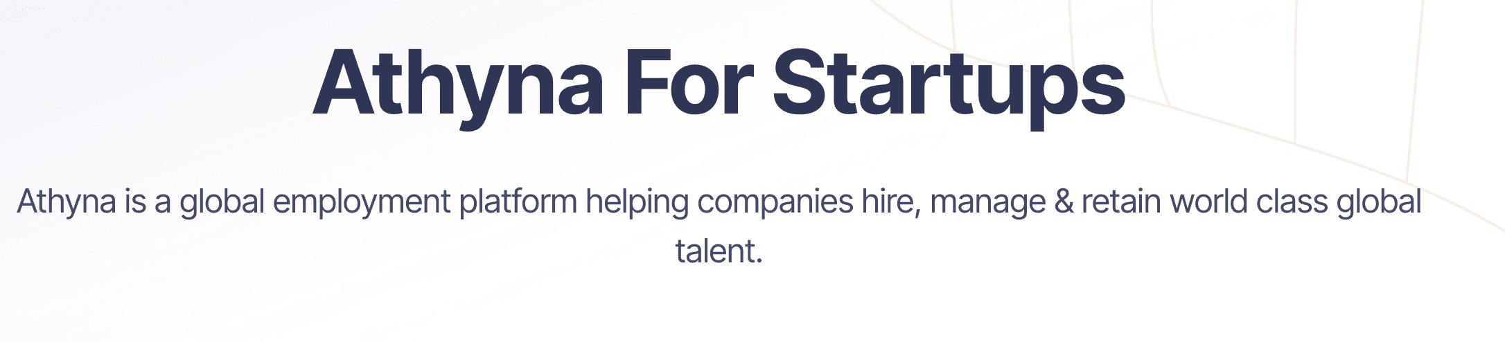 Athyna for Startups