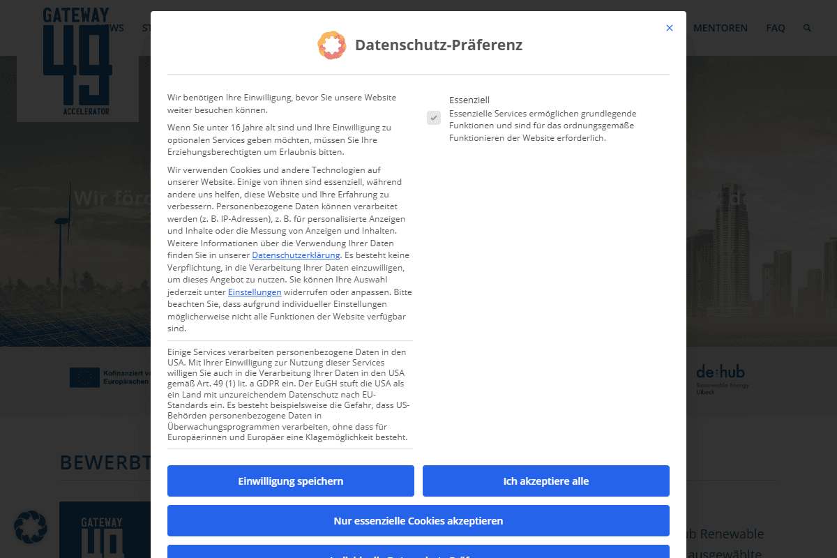 GATEWAY49 Accelerator — Sixth Round