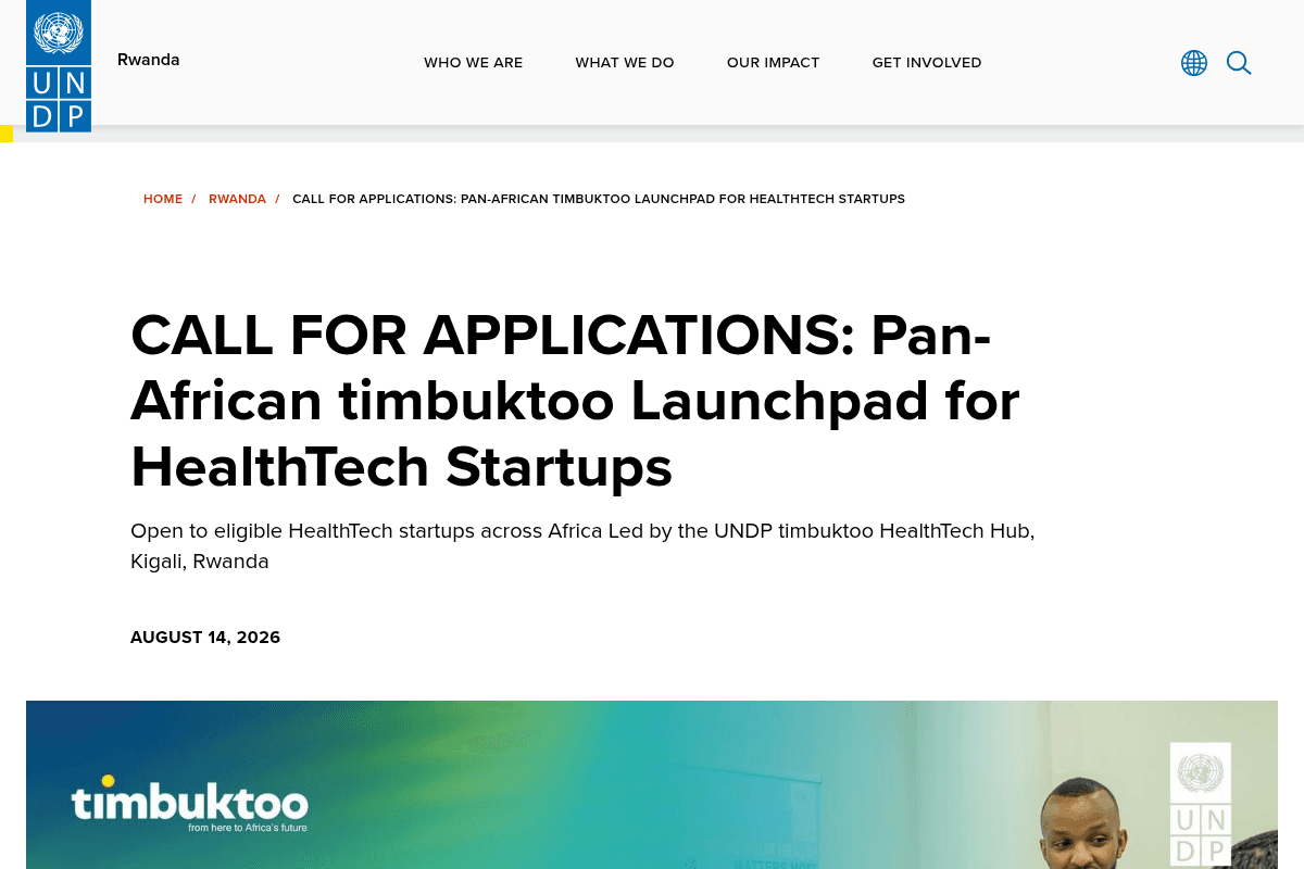 Pan-African Timbuktoo Launchpad For HealthTech Startups