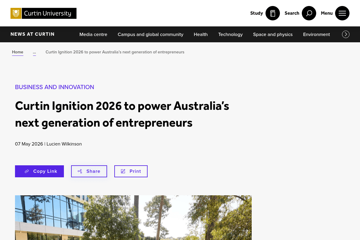 Curtin Ignition 2026