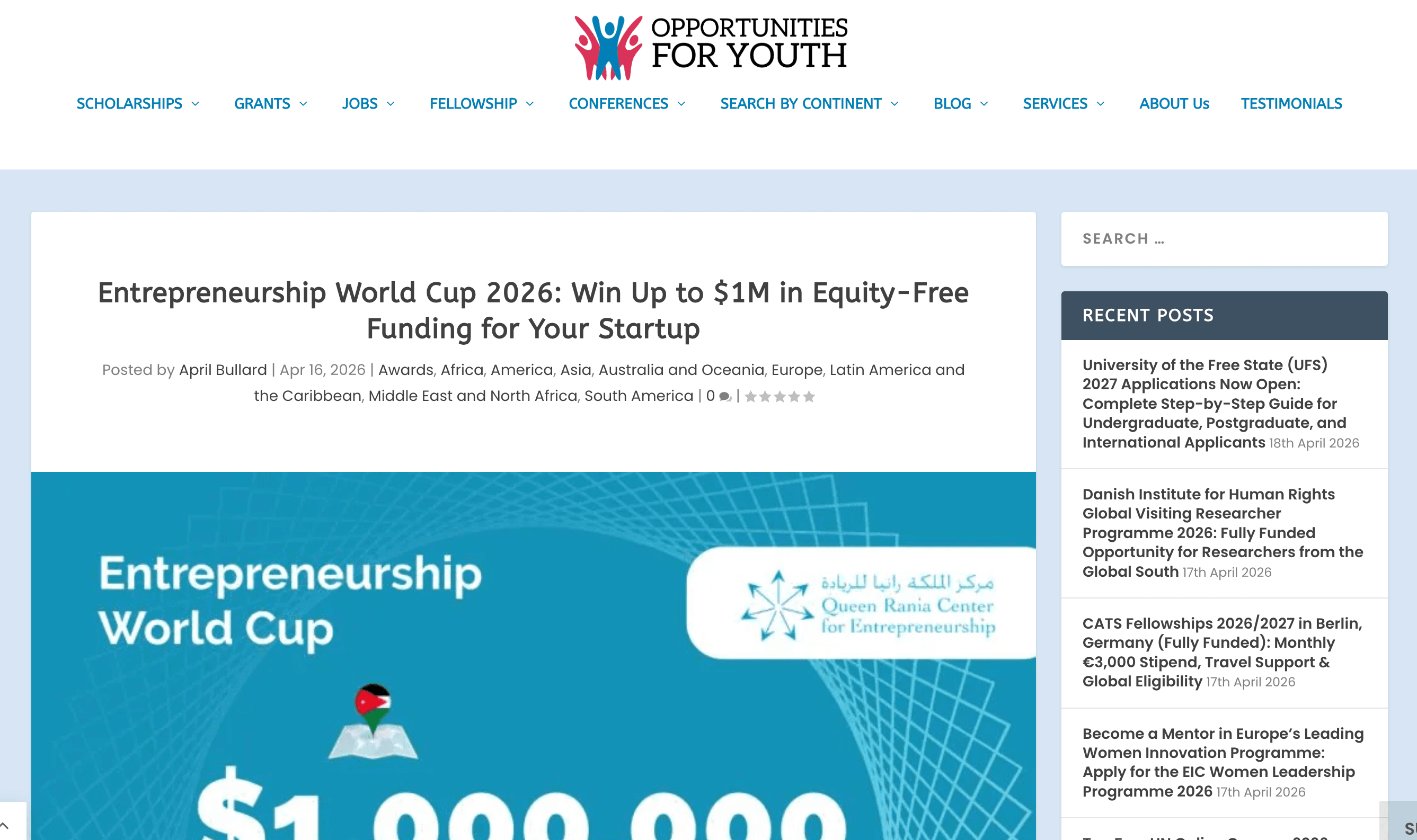 Entrepreneurship World Cup 2026