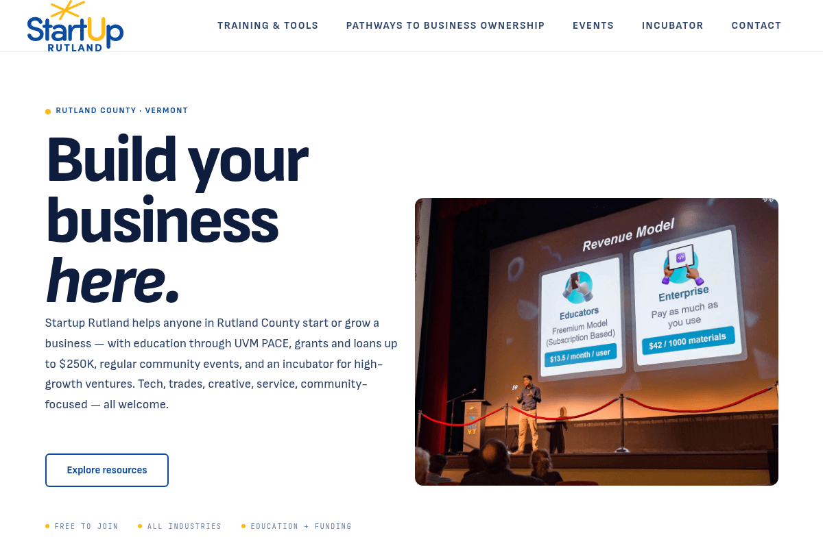 Startup Rutland
