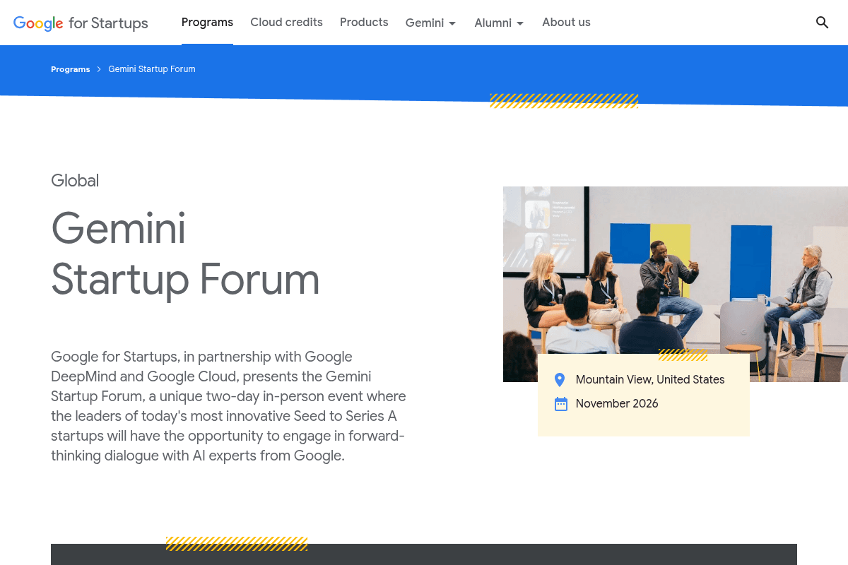 Gemini Startup Forum 2026