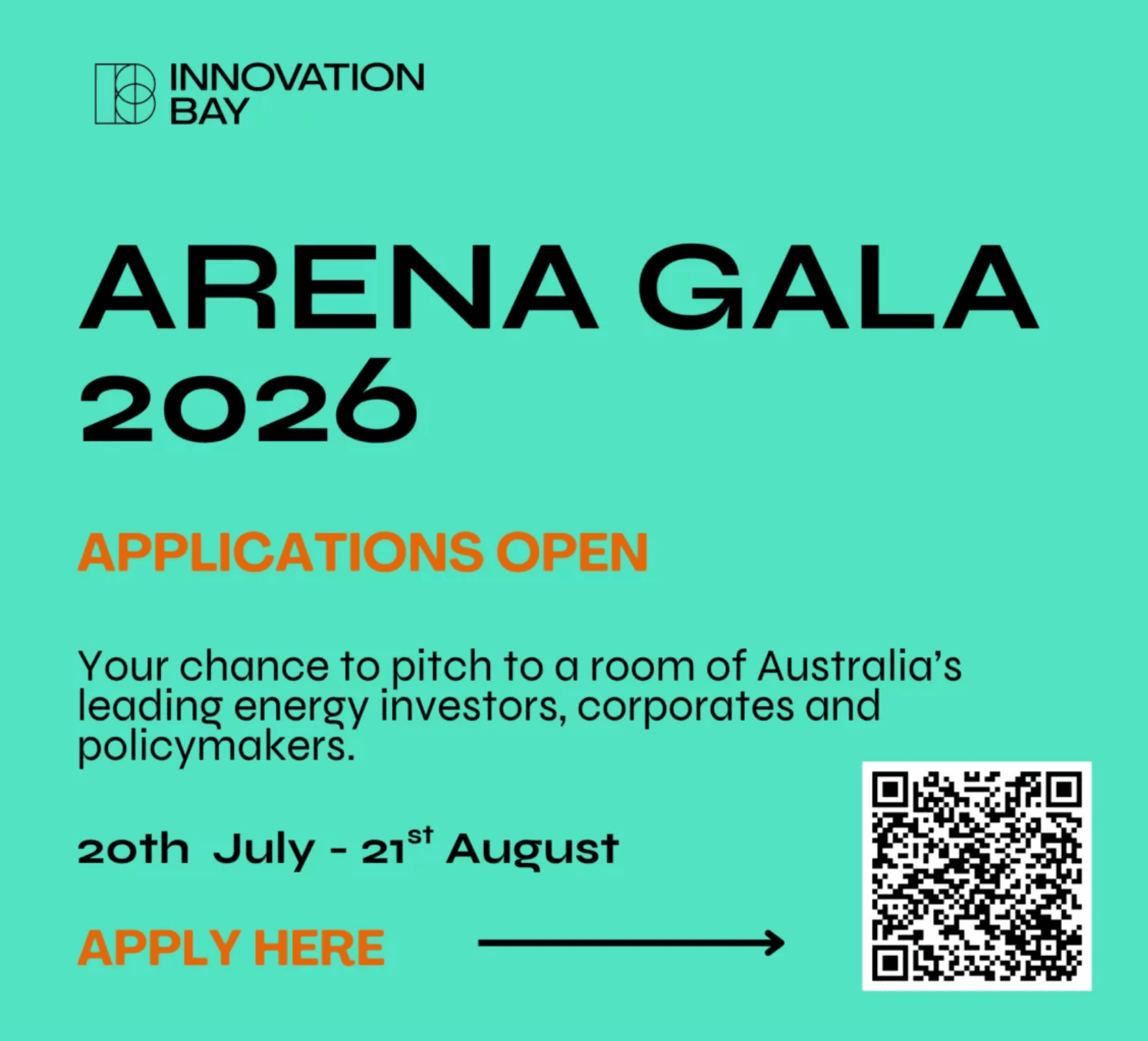 ARENA × Innovation Bay 2026 Renewables Startup Showcase