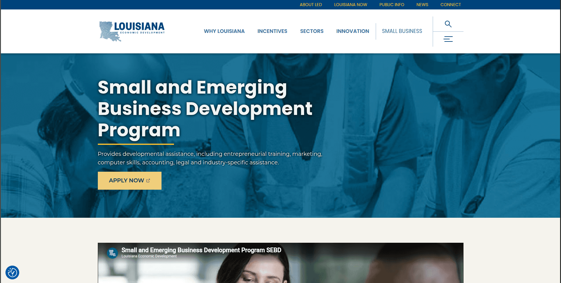 Small and Emerging Business Development Program