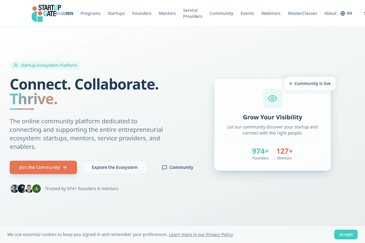 Startup Gate Platform
