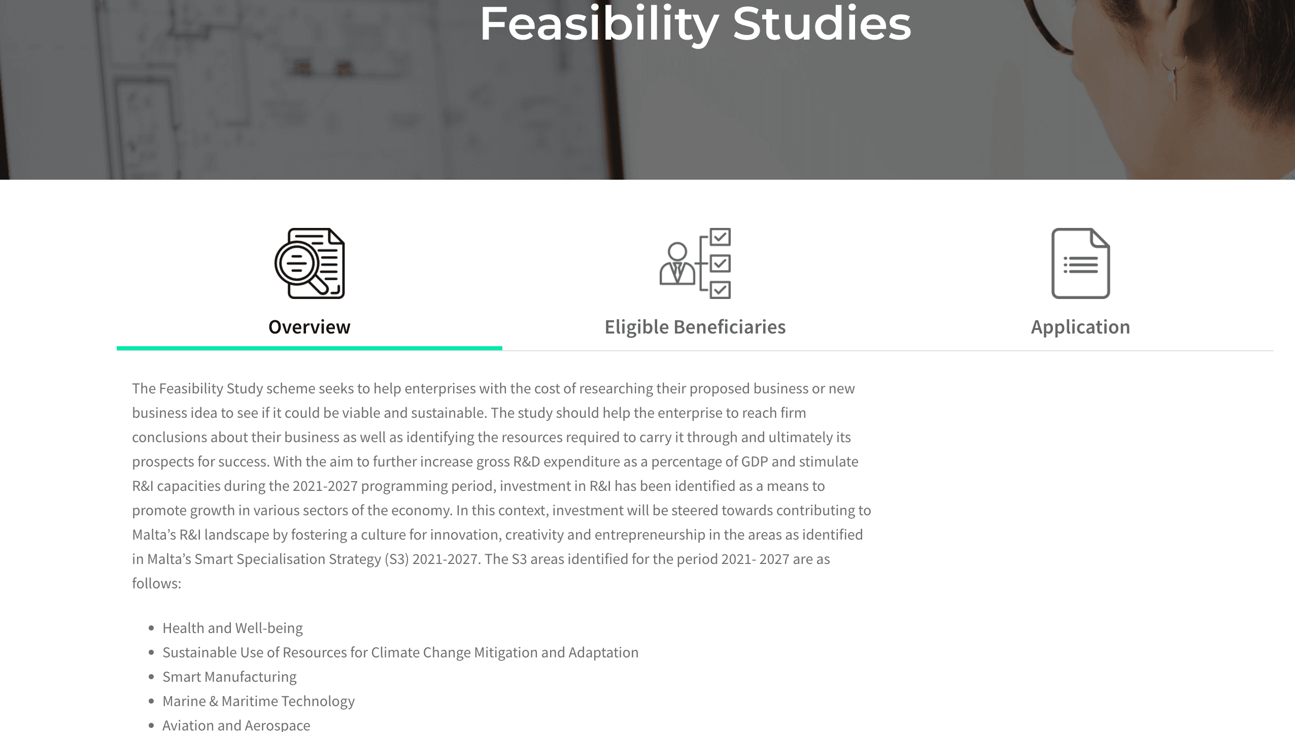 Feasibility Study Scheme 2021-2027
