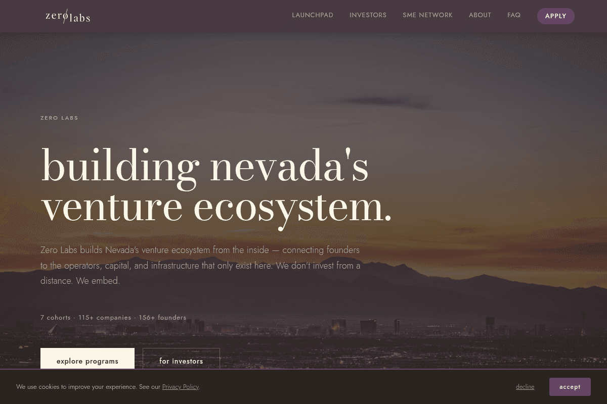 Zero Labs Innovation Launchpad 2026