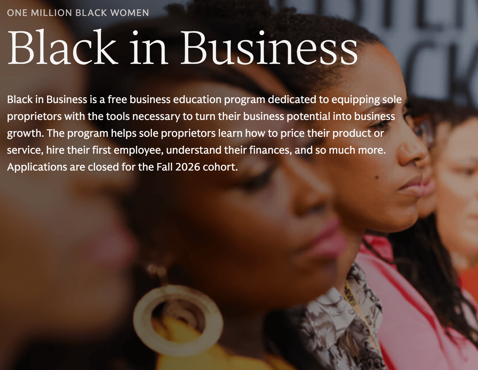 Black in Business Program 2026