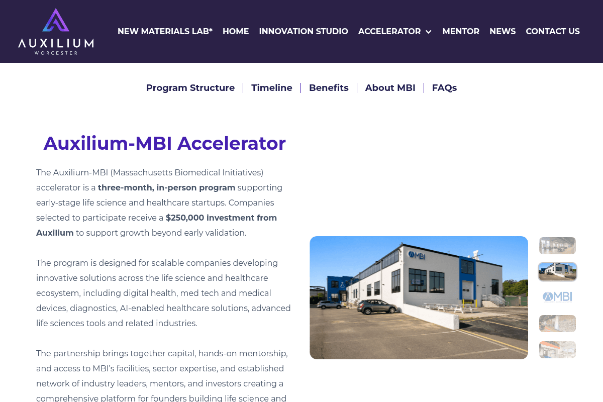 Auxilium-MBI Accelerator 2026