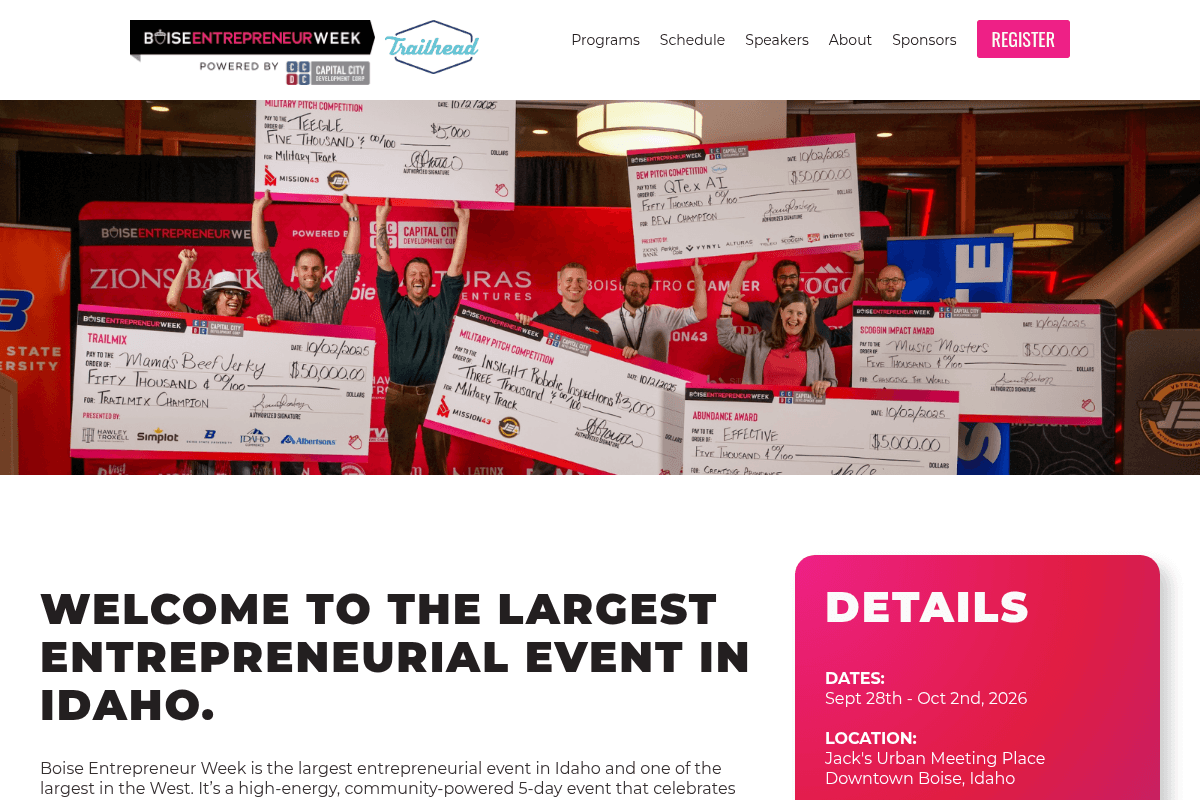 Boise Entrepreneur Week Pitch Competitions 2026