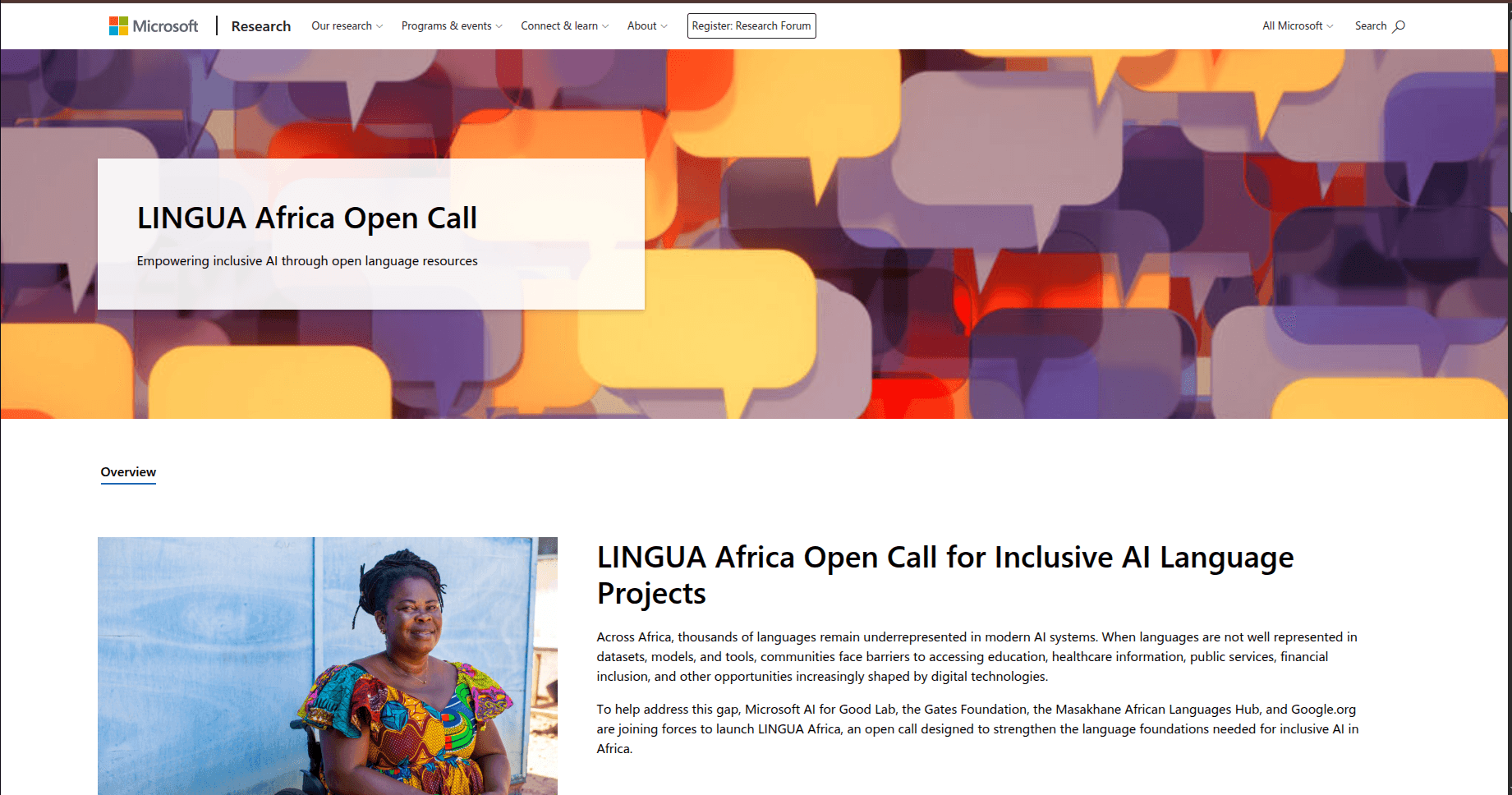 LINGUA Africa Open Call for Inclusive AI Language Projects