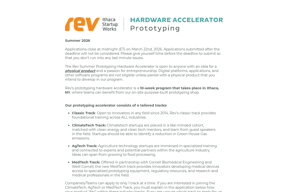 Prototyping Hardware Accelerator 2026
