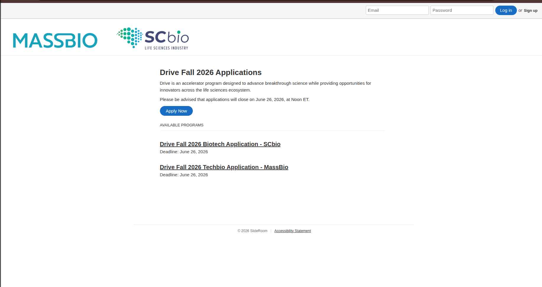 Drive Application for Fall 2026 Cohorts