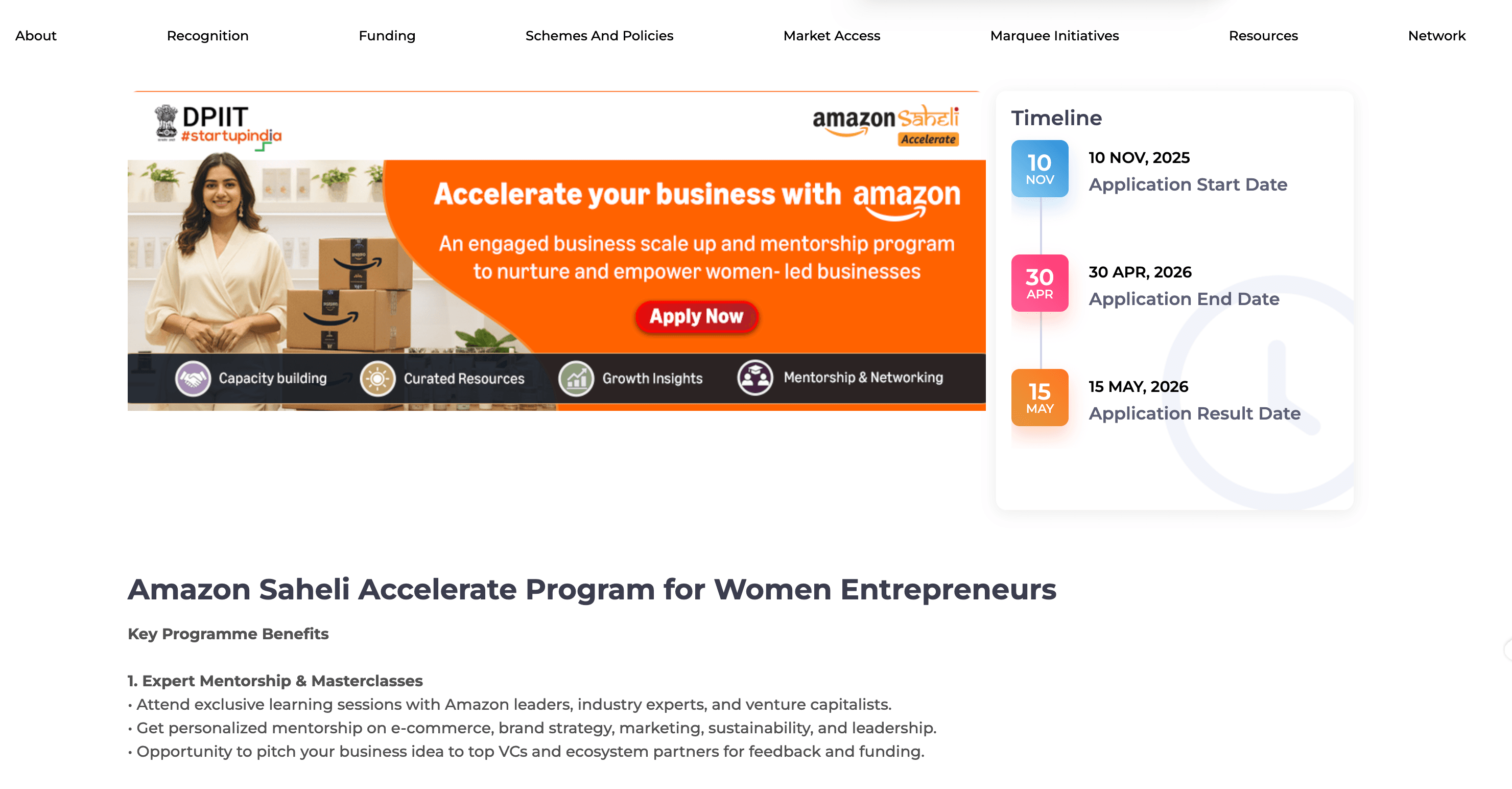 Amazon Saheli Accelerate Program for Women Entrepreneurs