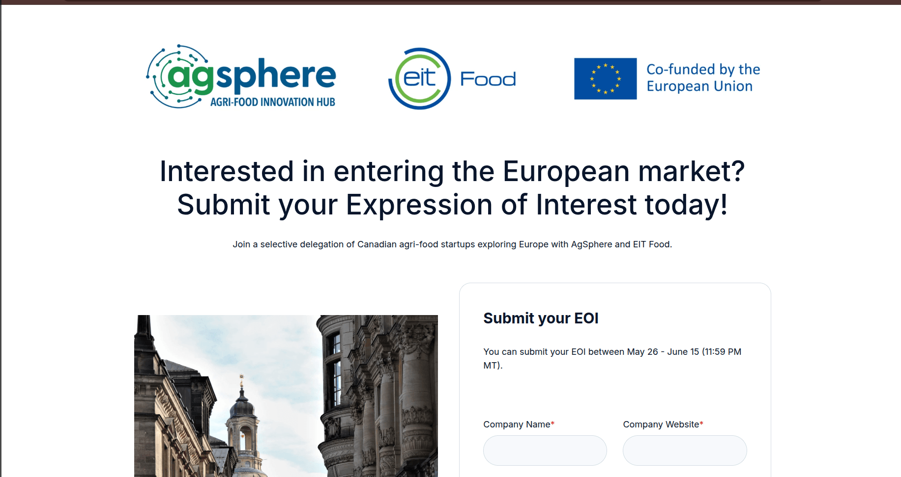 New European opportunity for Canadian agri-food startups