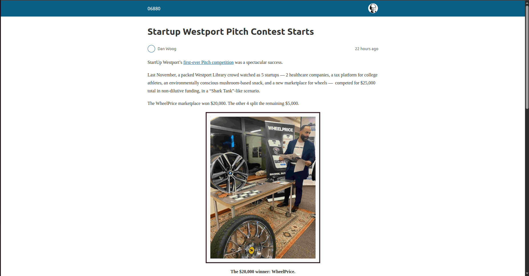 Startup Westport Pitch Contest 2026