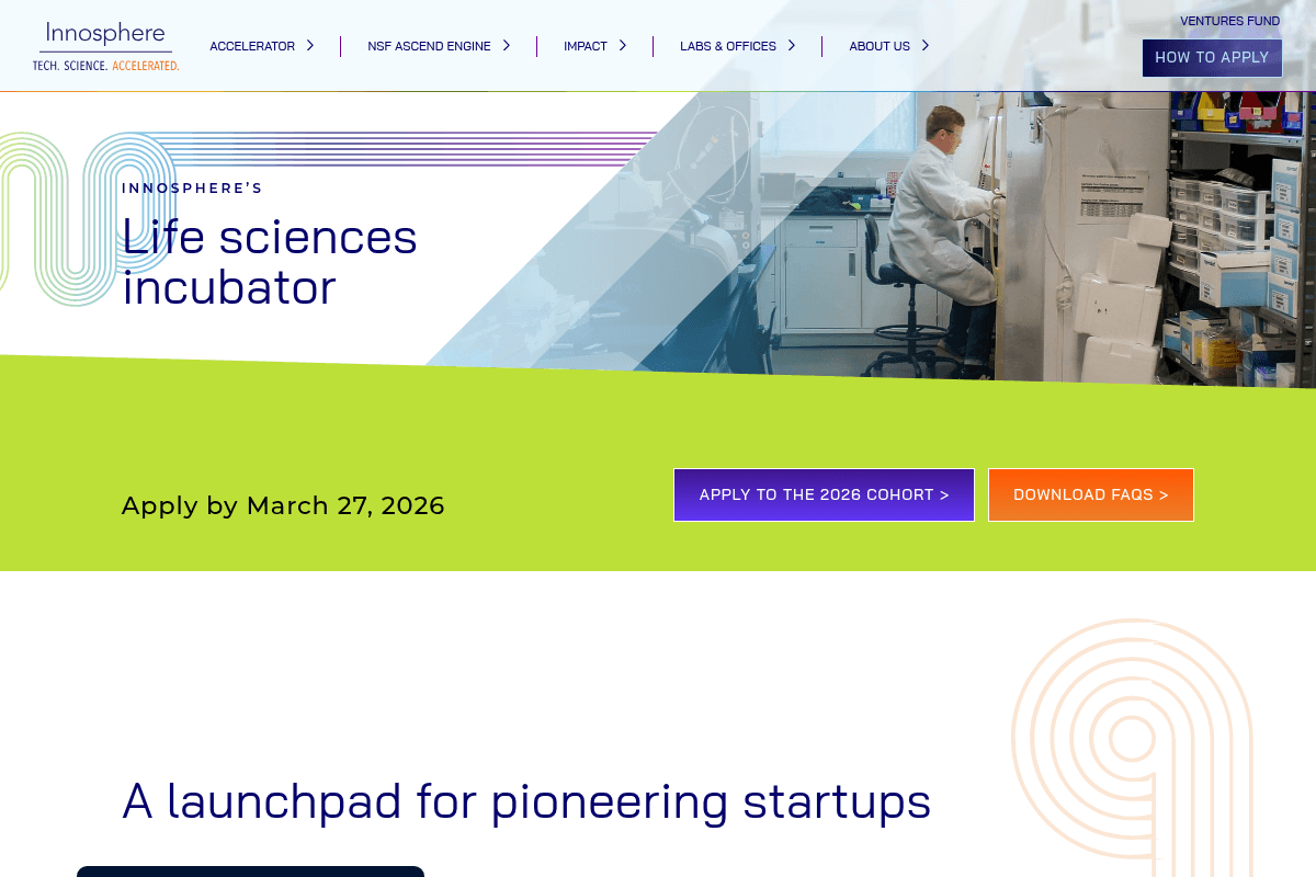 Innosphere Life Sciences Incubator 2026