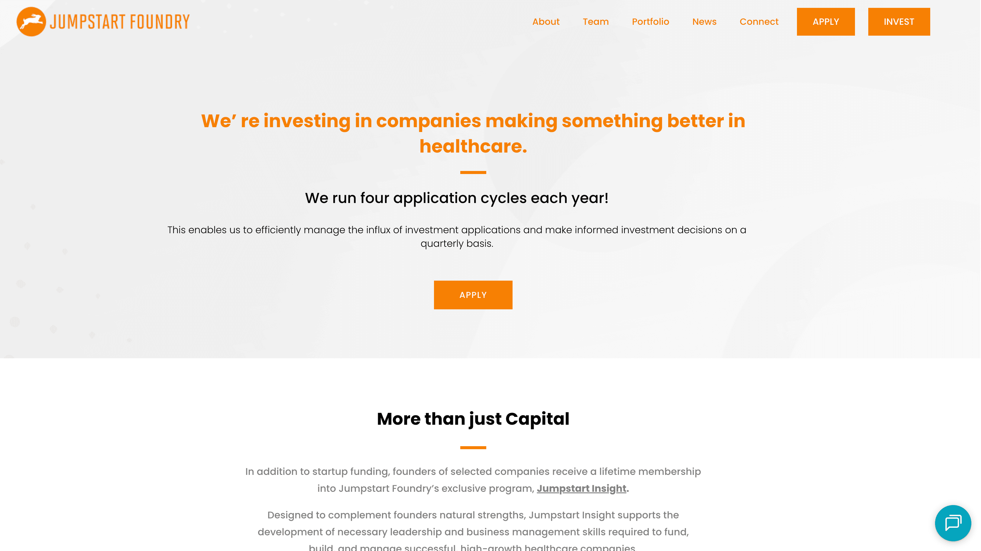 Jumpstart Foundry Investment Program