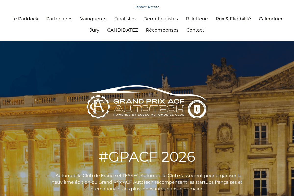 Grand Prix ACF AutoTech 2026