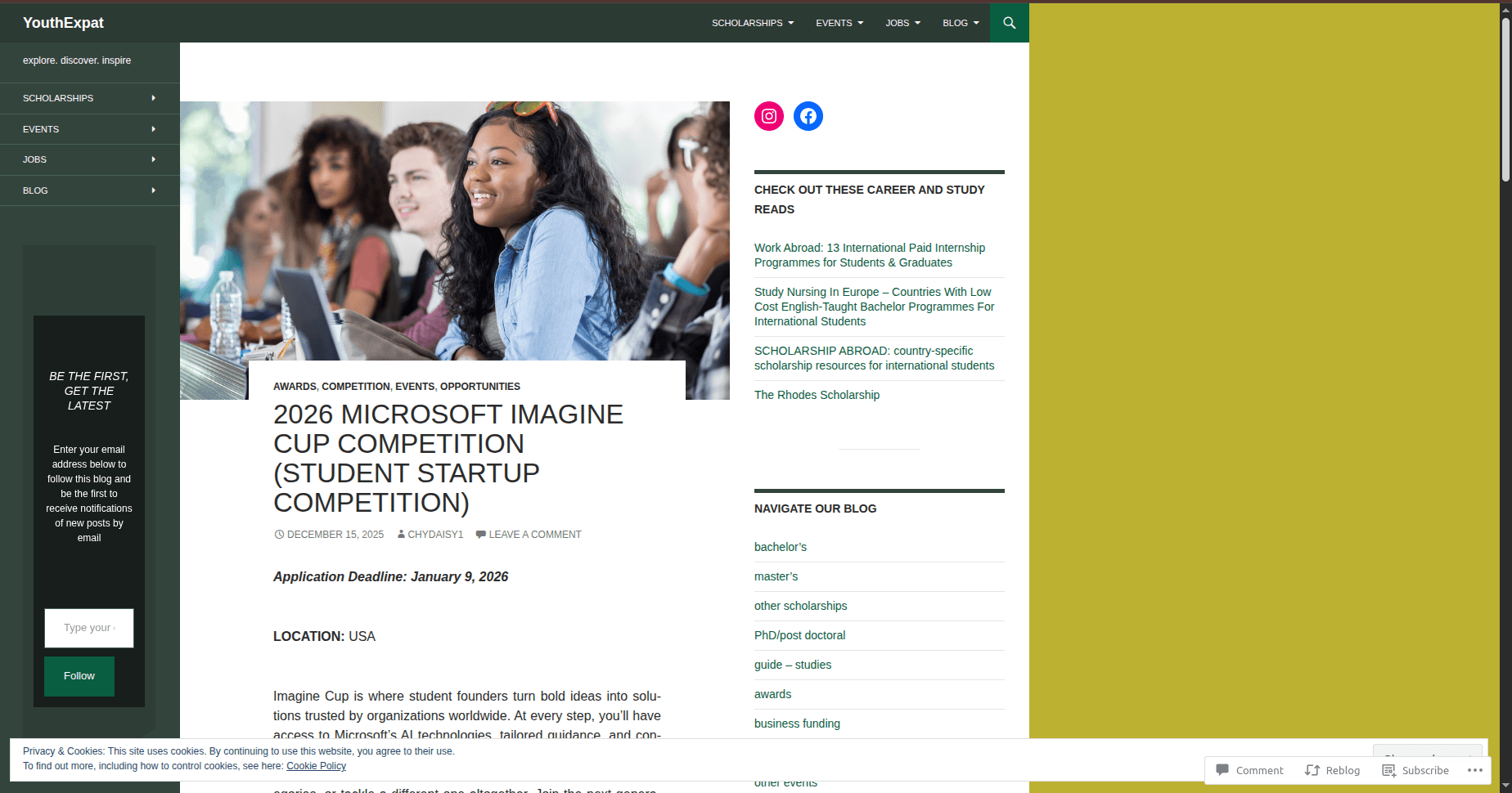 2026 Microsoft Imagine Cup Competition
