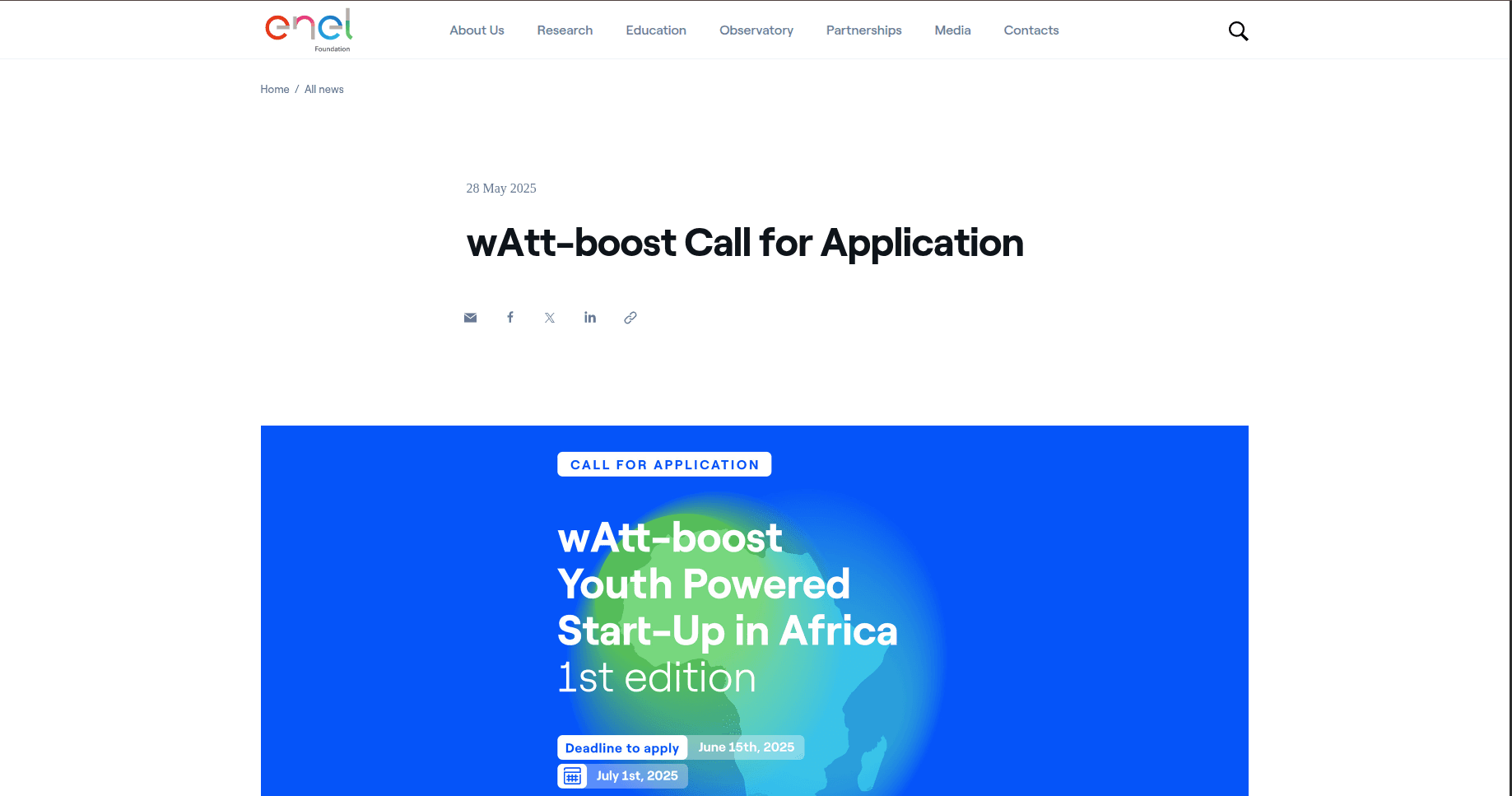 wAtt-boost Youth Powered Start-Up in Africa 2026