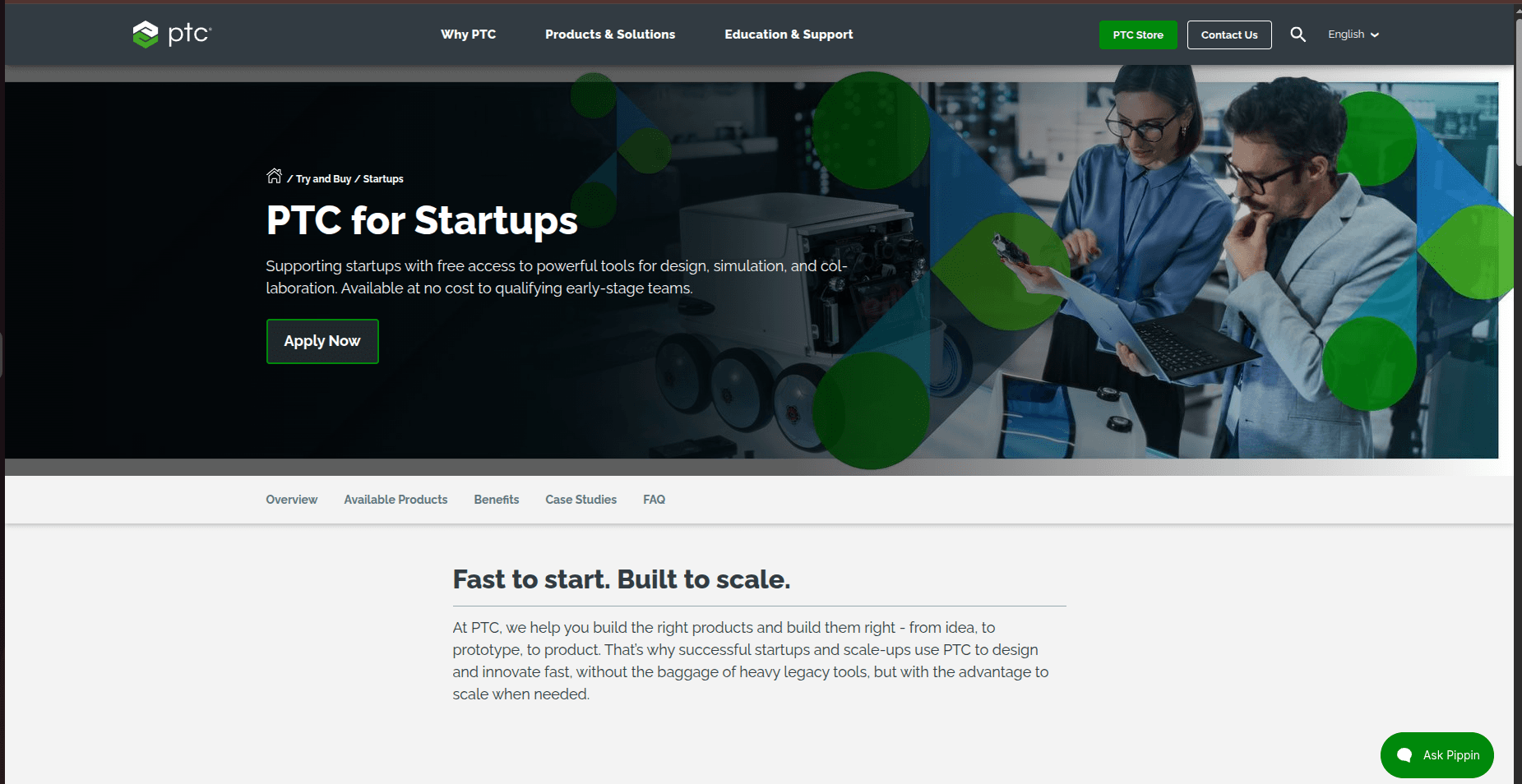 PTC for Startups Program 2026