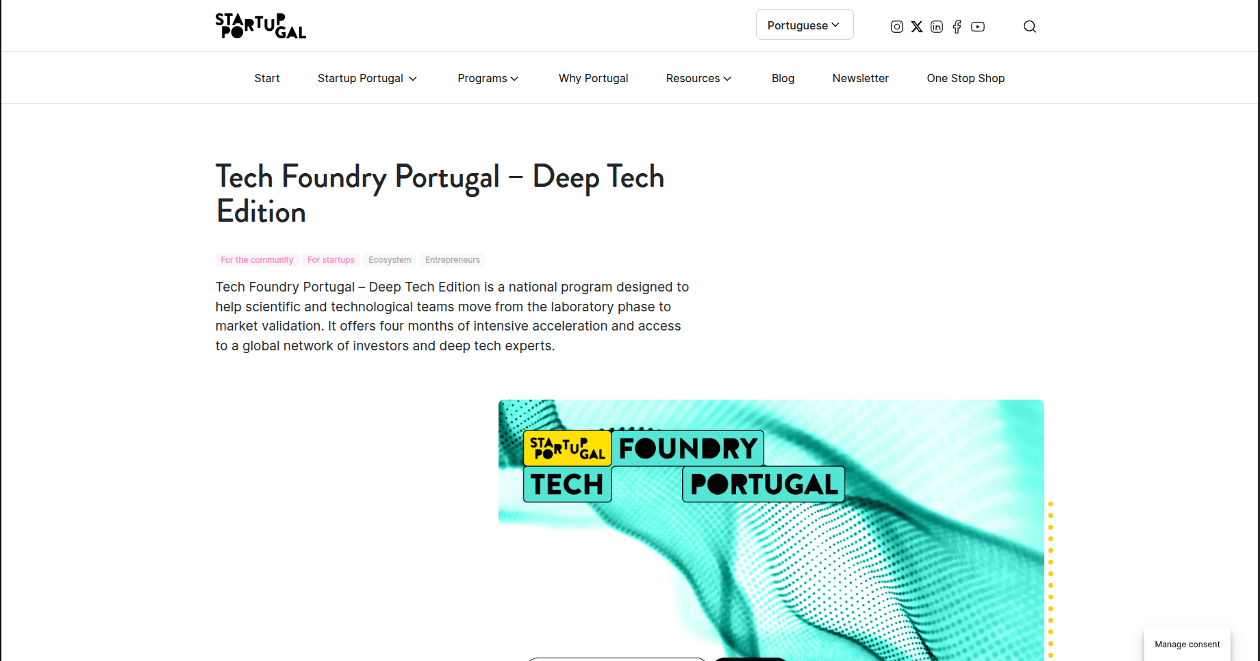 Tech Foundry Portugal – Deep Tech Edition