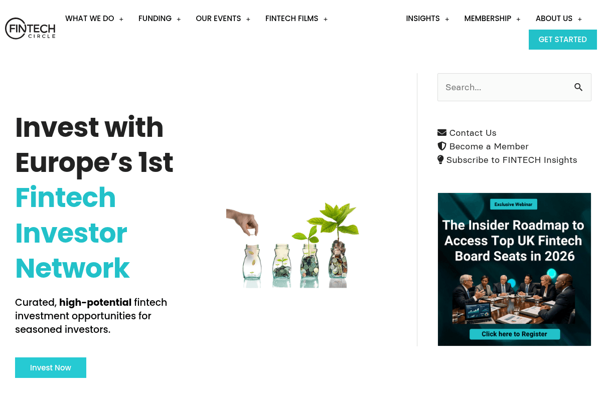 FINTECH Circle Investor Network Funding