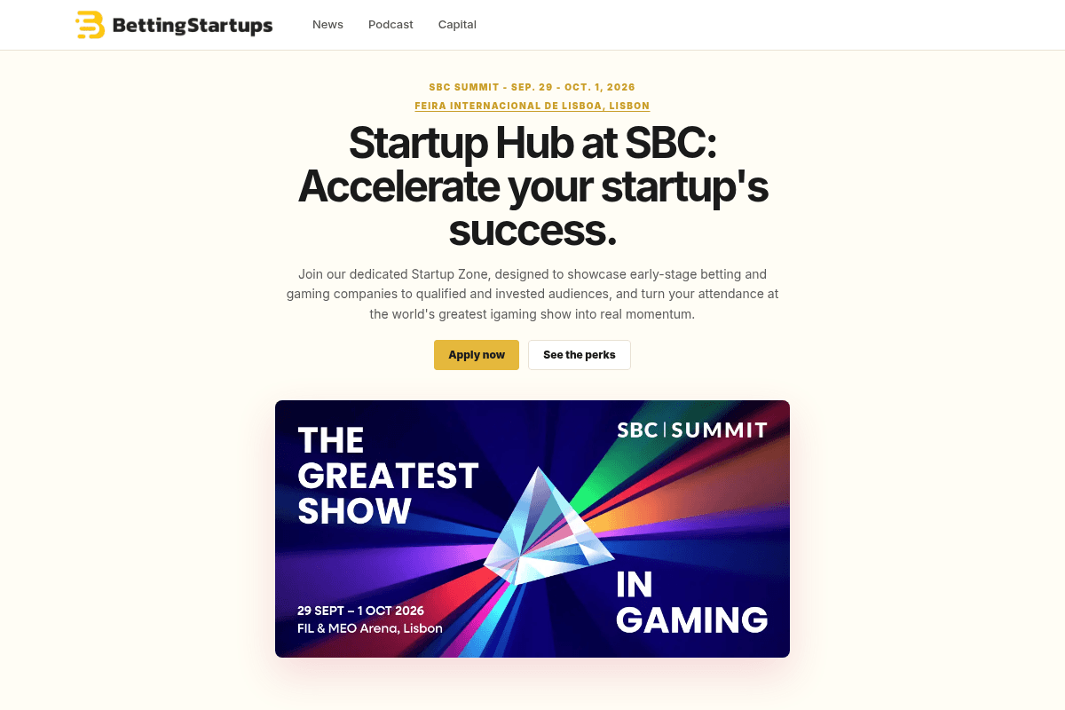 SBC Summit Lisbon 2026 - Startup Hub