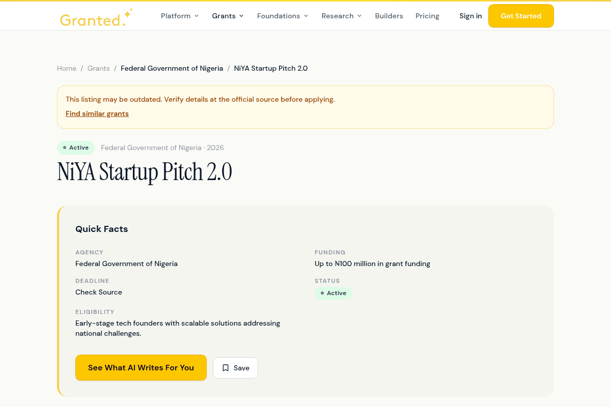 NiYA Startup Pitch 2.0