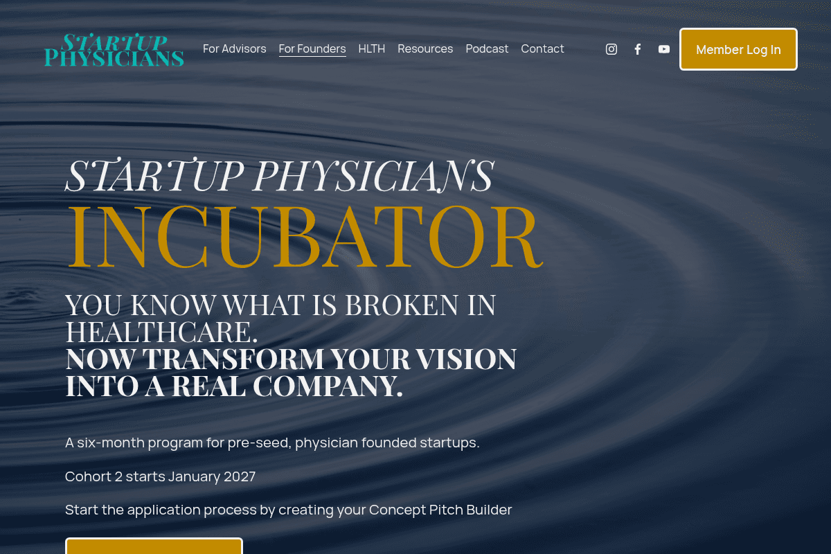 Startup Physicians Incubator Cohort 2