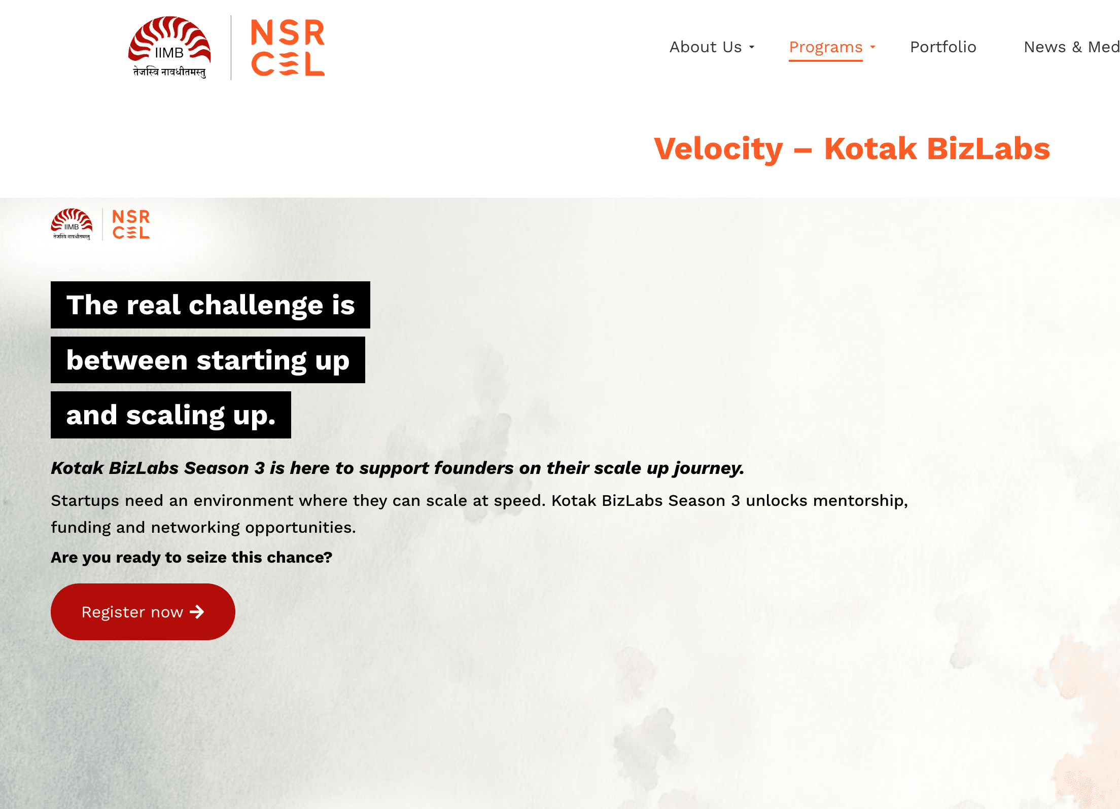 Velocity – Kotak BizLabs Season 3