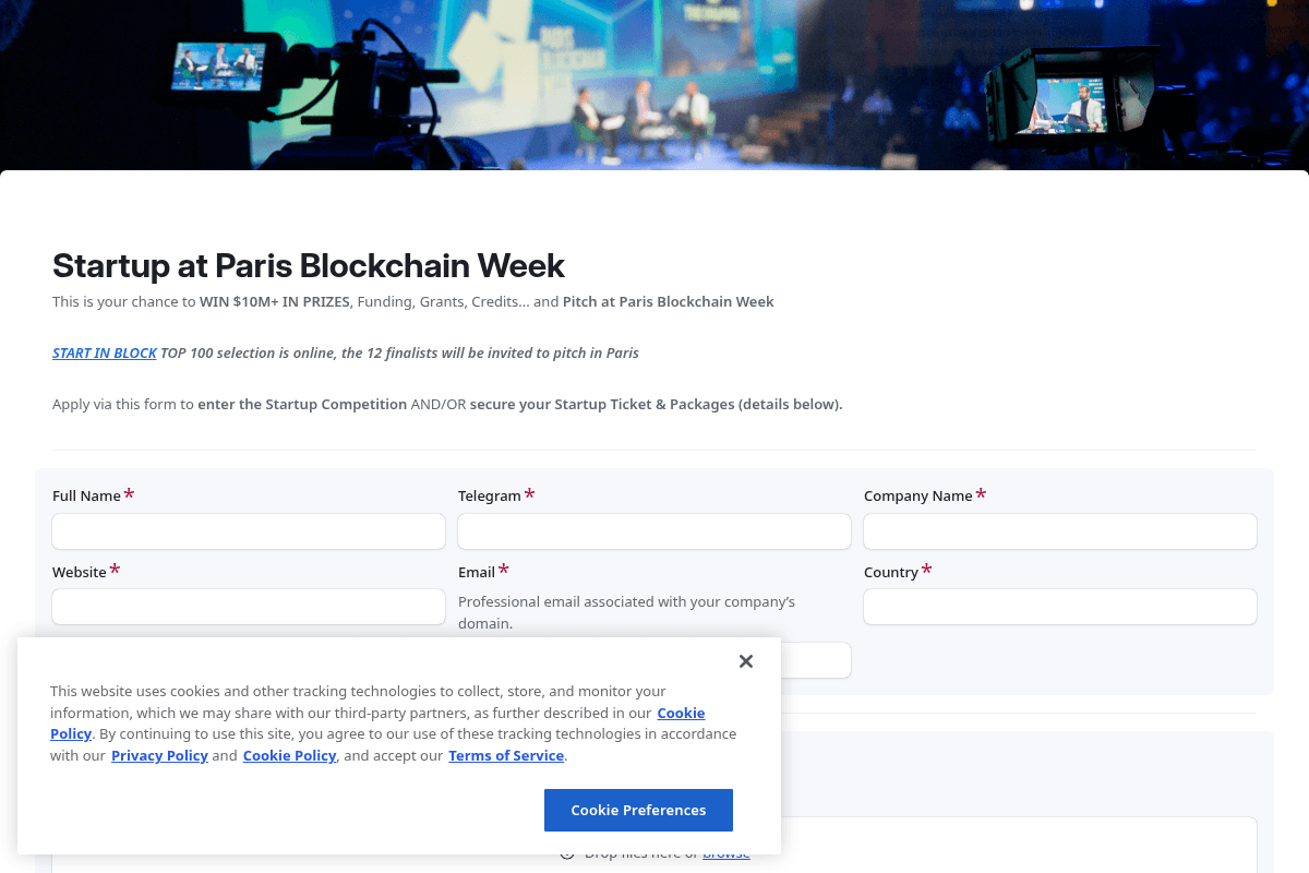 Start in Block Startup Competition