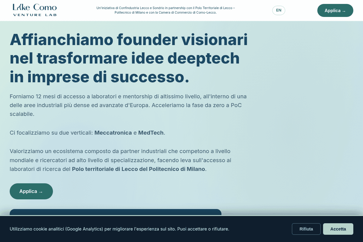 Lake Como Venture Lab 2026