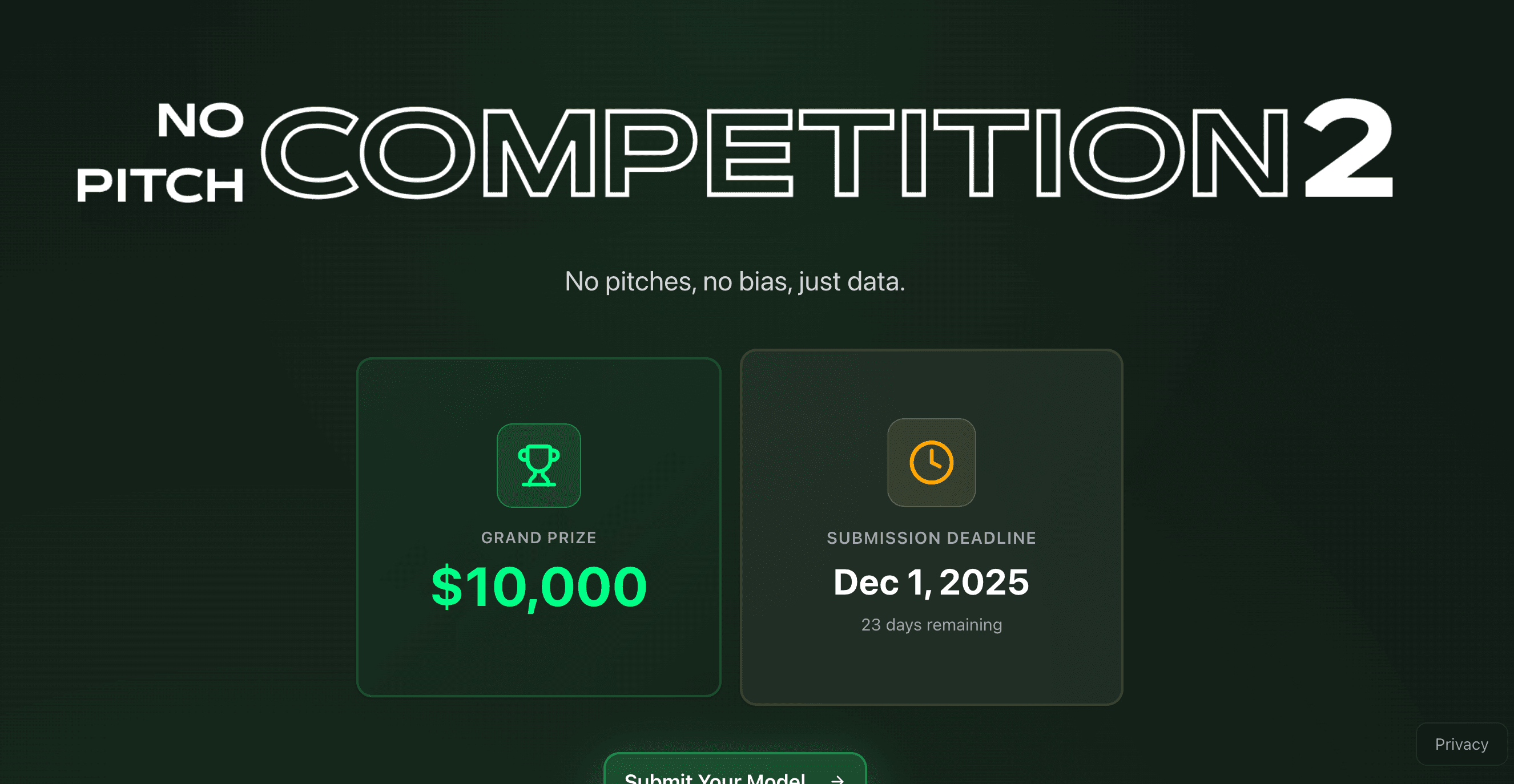 No-Pitch Competition